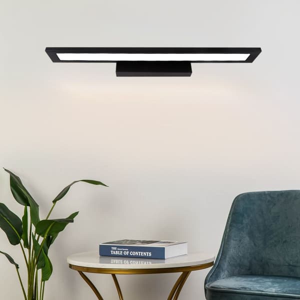 LED-KYLPYHUONEEN SEINÄVALAISIN 60CM APP840-1W TASAINEN MUSTA