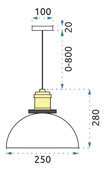 VERTO C LOFTSLAMPE I HÆNGENDE GLAS