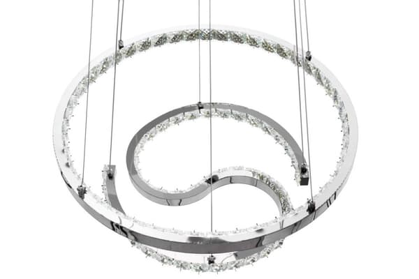 KRYSTAL VEDHÆNG LAMPE RING LED APP773-2CP