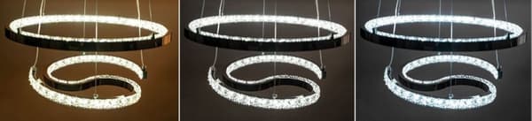 KRYSTAL VEDHÆNG LAMPE RING LED APP773-2CP