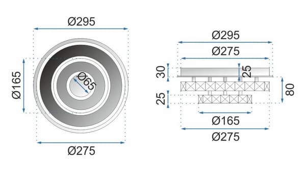TAKLAMPA PLAFON LED APP412-C