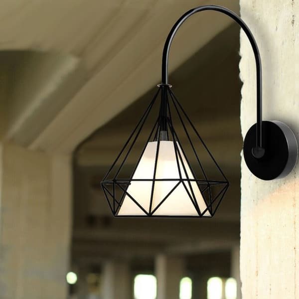 VÄGGLAMPA LOFT STYLE E27 BELLO METALL