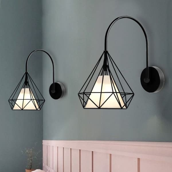 VÄGGLAMPA LOFT STYLE E27 BELLO METALL