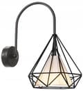 Miniatyrbild 1 av 6: VÄGGLAMPA LOFT STYLE E27 BELLO METALL
