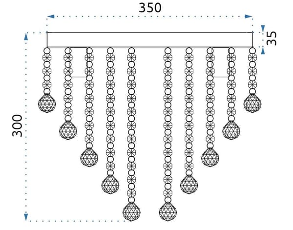 CRYSTAL TAKLAMPA APP514-5C CRISTAL