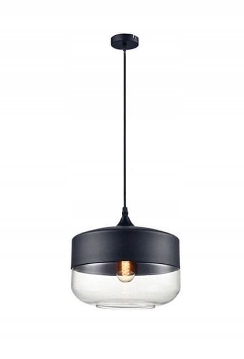 ZENIT D HÄNGTA LAMPA AV SVART GLAS