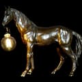Miniatyrbild 5 av 5: Bordslampa DKD Home Decor Harts 25W 220 V Gyllene Häst (59.5 x 16.5 x 47 cm)