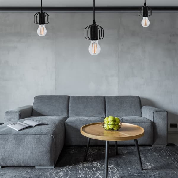 LOFT-TYYLINEN RIIPPUVA KATTOVALAISIN APP595-1CP MUSTA