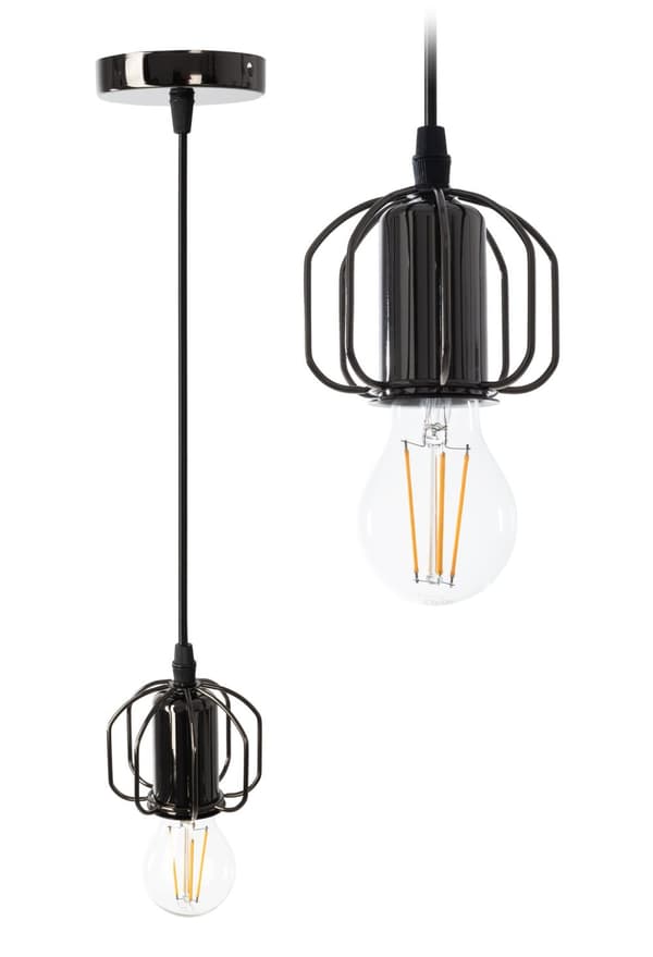 LOFT-TYYLINEN RIIPPUVA KATTOVALAISIN APP595-1CP MUSTA