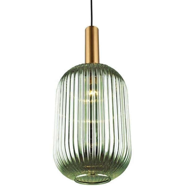GLAS VEDHÆNG LOFTSLAMPE APP459-1CP GRØN