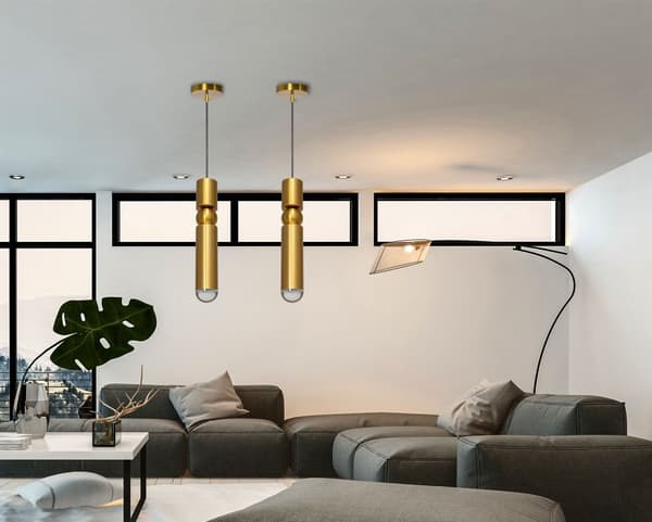 METAL VEDHÆNG LOFTSLAMPE APP470-1CP GULD