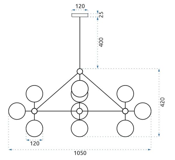APP264-10C HÄNGANDE TAKLAMPA