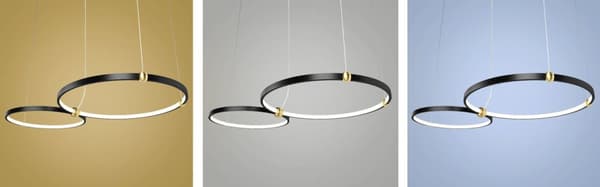 RING LED LAMPA + FJÄRRKONTROLL APP763-30-50 SVART