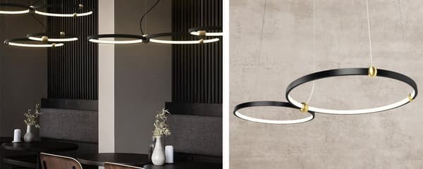 RING LED LAMPA + FJÄRRKONTROLL APP763-30-50 SVART