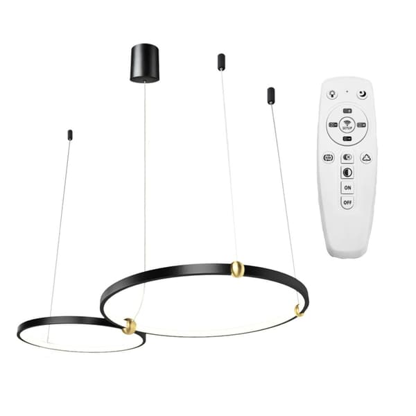 RING LED LAMPA + FJÄRRKONTROLL APP763-30-50 SVART
