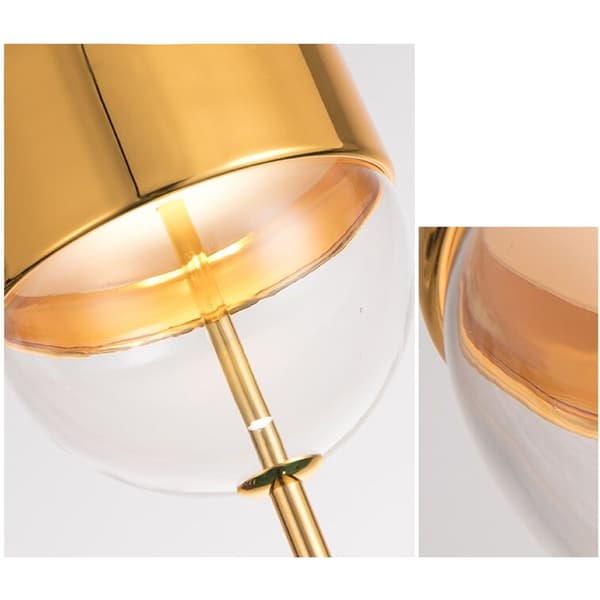 VEDHÆNG LOFT LYS GLAS METAL APP549-1CP GULD