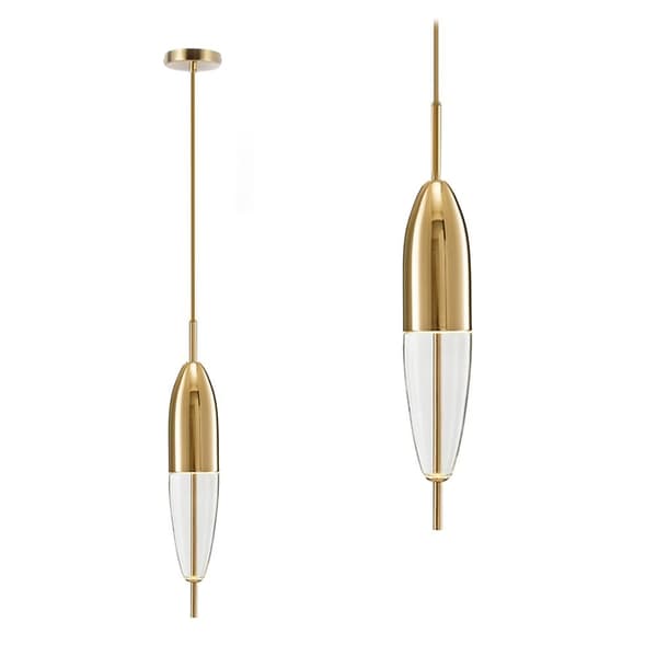VEDHÆNG LOFT LYS GLAS METAL APP549-1CP GULD