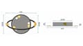 Miniatyrbild 7 av 7: PLAFON LAMPA MOON APP865-C VIT