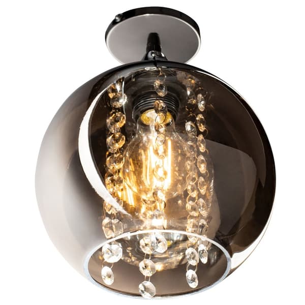 HÄNGLAMPA GLASSPEGEL MED KRISTALLER APP599-1C