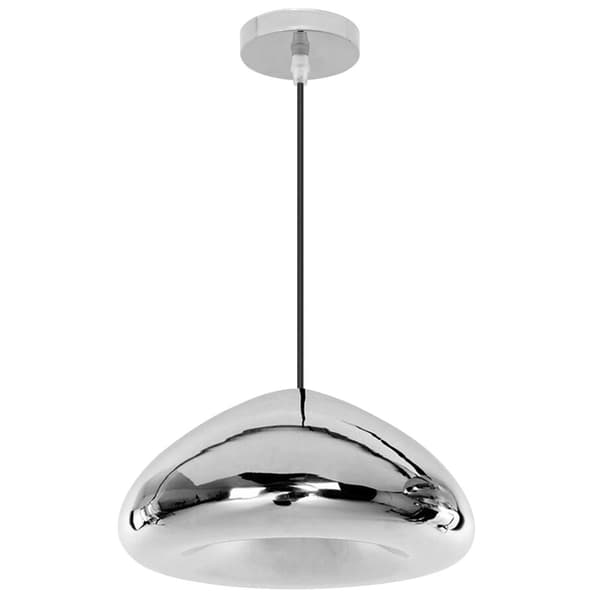 VEDHÆNG GLAS SPEJL LOFTSLAMPE APP322-1CP SØLV
