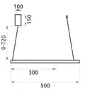 Miniatyrbillede 8 af 8: RING LED LAMPE + FJERNBETJENING APP692-30-50 SORT