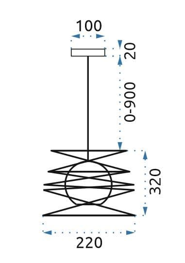 STÆRKT OPLYST LOFTSLAMPE LOFT 181691