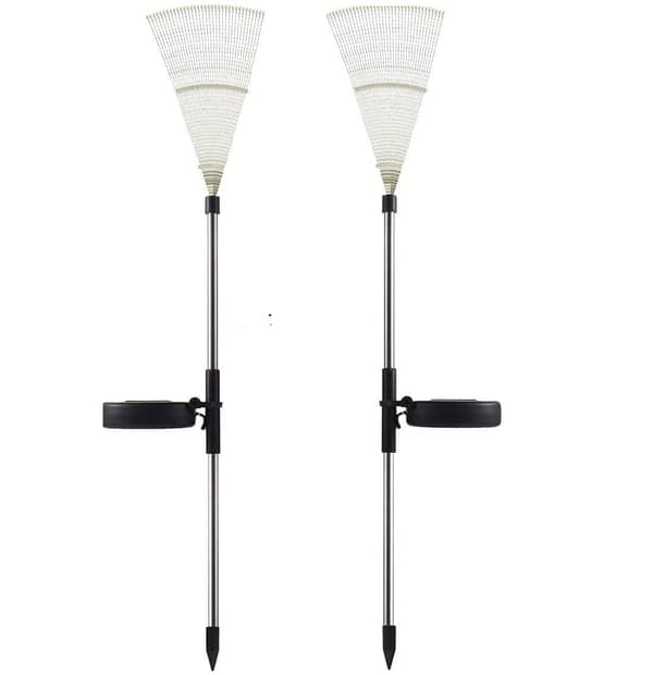 Solcelledrevne hagelys fyrverkerilys 2-pak 90 LED