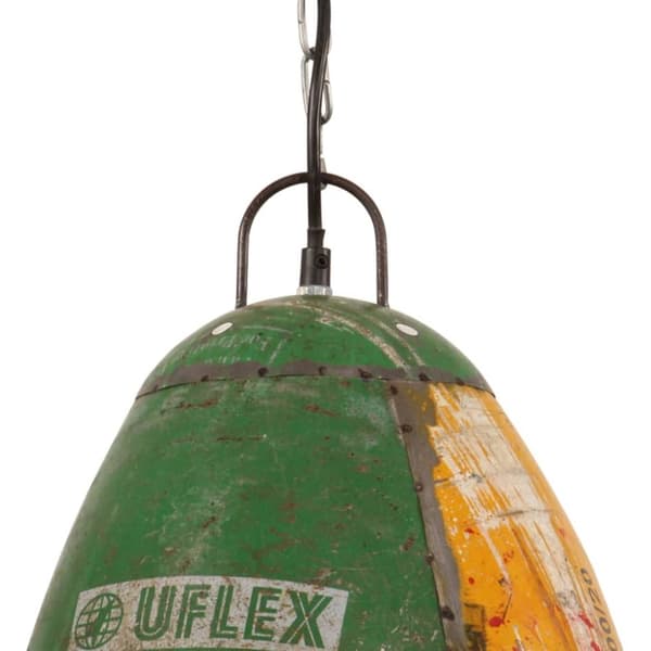 vidaXL Teollistyylinen riippuvalaisin 25W monivärinen pyöreä 32 cm E27