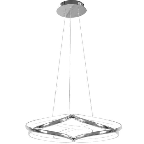 MODERN LED TAKLAMPA + APP795-CP FLAT KROM FJÄRRKONTROLL