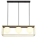 Miniatyrbillede 1 af 6: LOFTSLAMPE SORT GULD APP1164-3CP