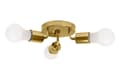 Miniatyrbild 1 av 8: TRIPLE METALL TAKLAMPA APP704-3C GULD