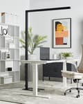 Miniatyrbillede 4 af 11: Gulvlampe Sort Metal Aluminium LED Standerlampe til Kontor med Lysregulering Læselampe Gulv til Arbejdspladsen Dagslyssensor Design