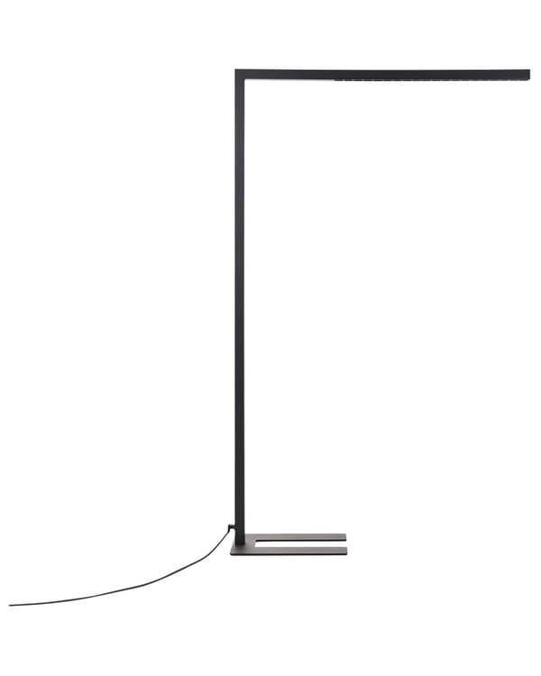 Gulvlampe Sort Metal Aluminium LED Standerlampe til Kontor med Lysregulering Læselampe Gulv til Arbejdspladsen Dagslyssensor Design