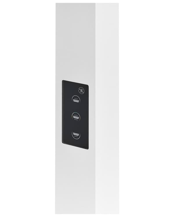 Gulvlampe Hvid Metal Aluminium LED Standerlampe til Kontor med Lysregulering Læselampe Gulv til Arbejdspladsen Dagslyssensor Design