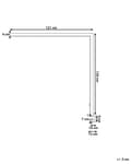 Miniatyrbilde 3 av 11: Skrivebord LED-lampe Sølv Metall 120 cm Aluminium med klemme Dimmende lys Kontor Moderne