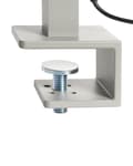 Miniatyrbilde 9 av 11: Skrivebord LED-lampe Sølv Metall 120 cm Aluminium med klemme Dimmende lys Kontor Moderne