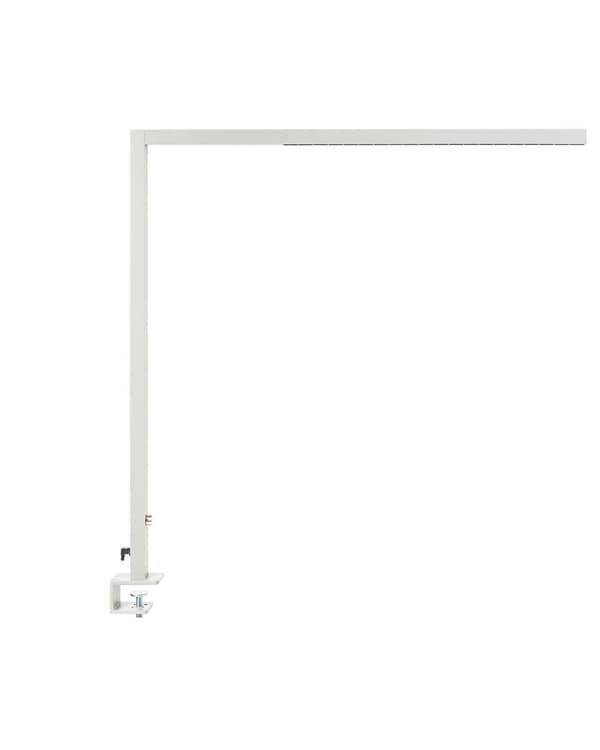 Skrivebord LED-lampe Sølv Metall 120 cm Aluminium med klemme Dimmende lys Kontor Moderne
