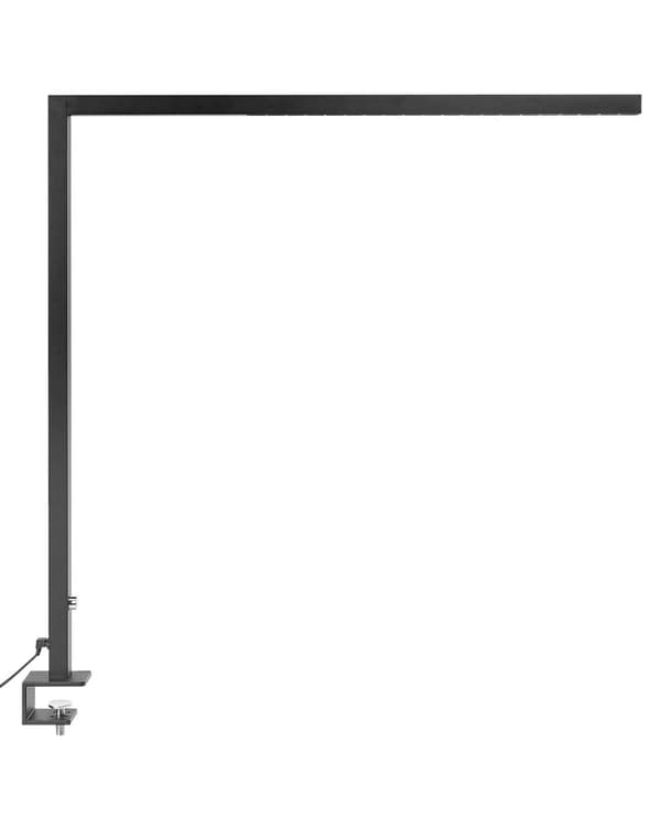 Skrivbordslampa LED Svart Metall 120 cm Aluminium med Klämma Dimmerljus Kontor Modern Minimalistisk Design