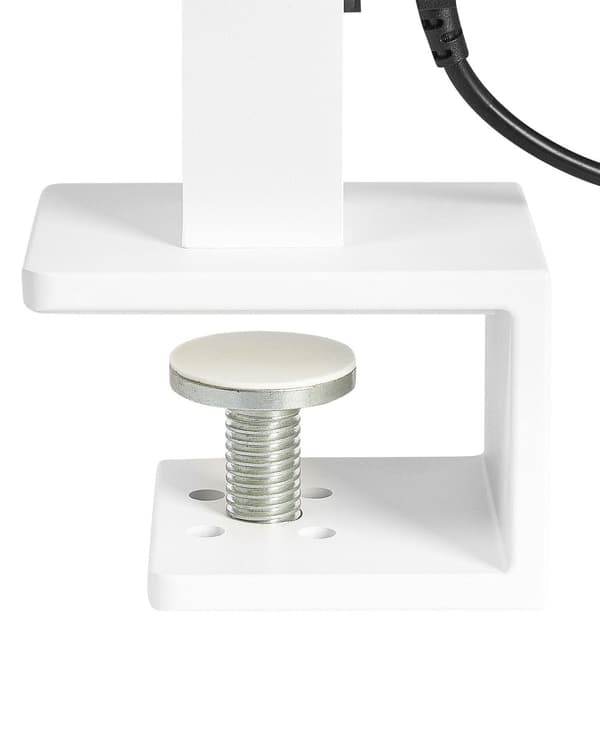 Skrivbordslampa LED Vit Metall 120 cm Aluminium med Klämma Dimmerljus Kontor Modern Minimalistisk Design