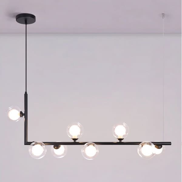 METAL INDUSTRIAL GLASS LOFTLAMP APP754-8CP SORT