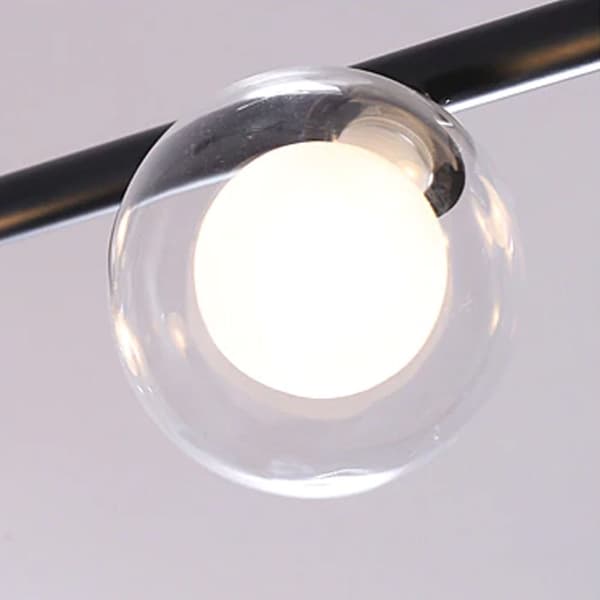 METAL INDUSTRIAL GLASS LOFTLAMP APP754-8CP SORT