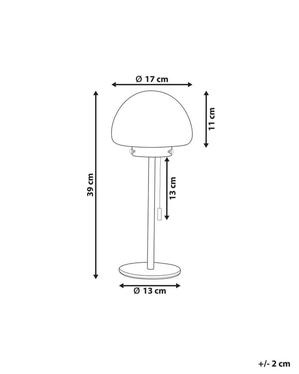 Bordlampe Sølv Metal Base Glas Skærm Træk Kontakt Minimalistisk Stil Hjemmekontor Lys