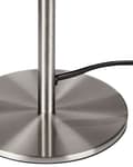 Miniatyrbillede 7 af 8: Bordlampe Sølv Metal Base Glas Skærm Træk Kontakt Minimalistisk Stil Hjemmekontor Lys