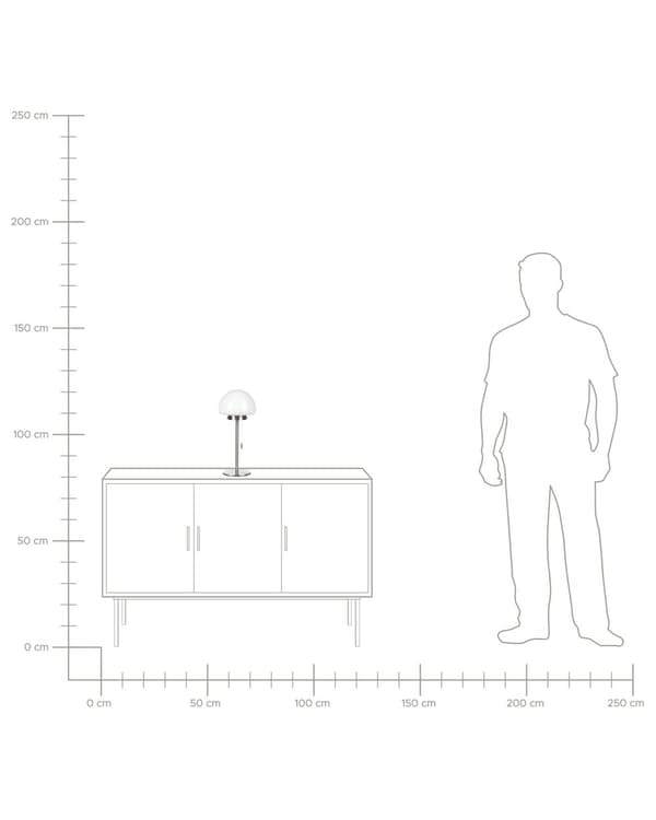 Bordlampe Sølv Metal Base Glas Skærm Træk Kontakt Minimalistisk Stil Hjemmekontor Lys