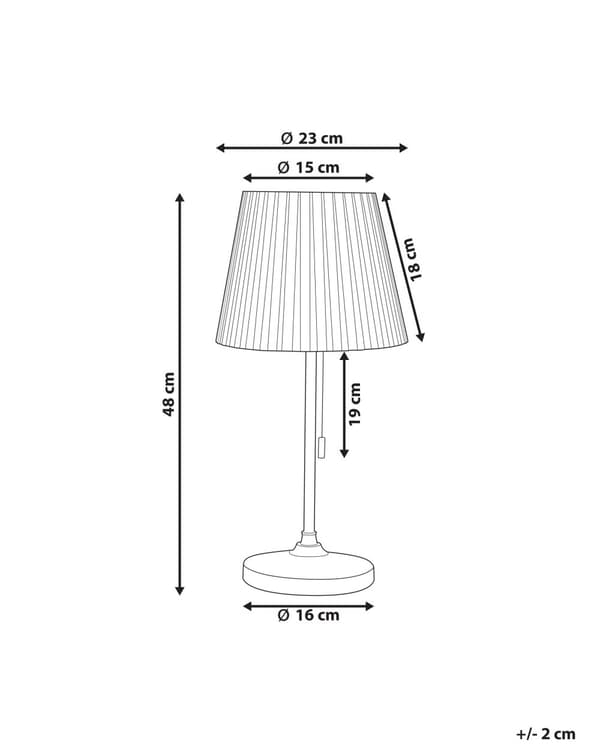 Bordlampe Messing Hvid Polyester Jern Skærm Lys Soveværelse Stue Retro Klassisk