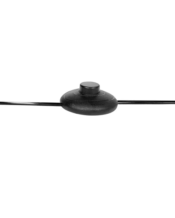Gulvlampe Sort Metal 154 cm Justerbar kegleskærm On-Off Switch Soveværelse Stue Hjemmekontor Belysning Industrielt Design