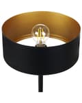 Miniatyrbillede 6 af 8: Bordlampe Sort Kegleskærm USB-port med Træk Kontakt Kontor Studie Moderne Stil