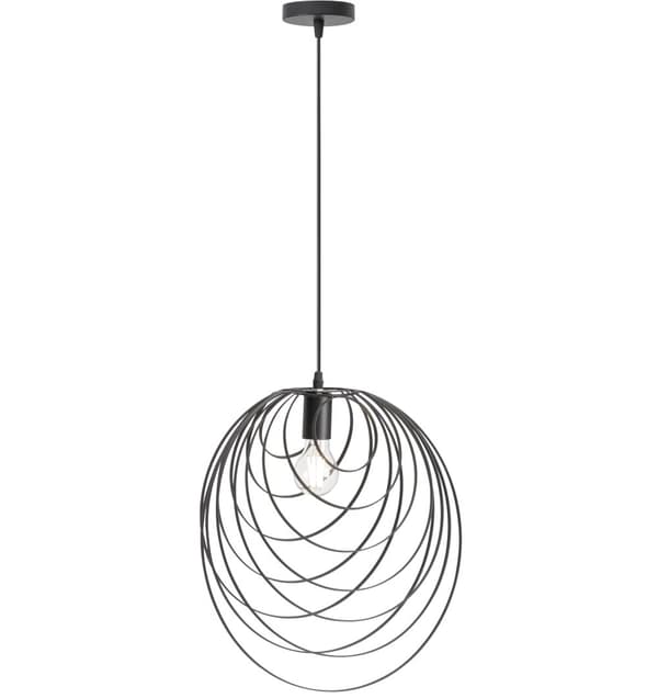 GEOMETRISK TAKLAMPA APP426-1CP SVART