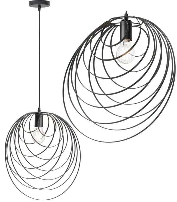 GEOMETRISK LOFTSLAMPE APP426-1CP SORT