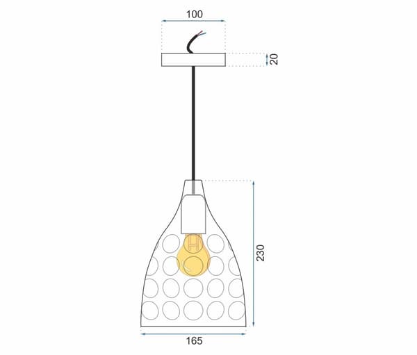 SPEGEL HÄNGANDE LAMPA APP276-1CP ROSÉGULD